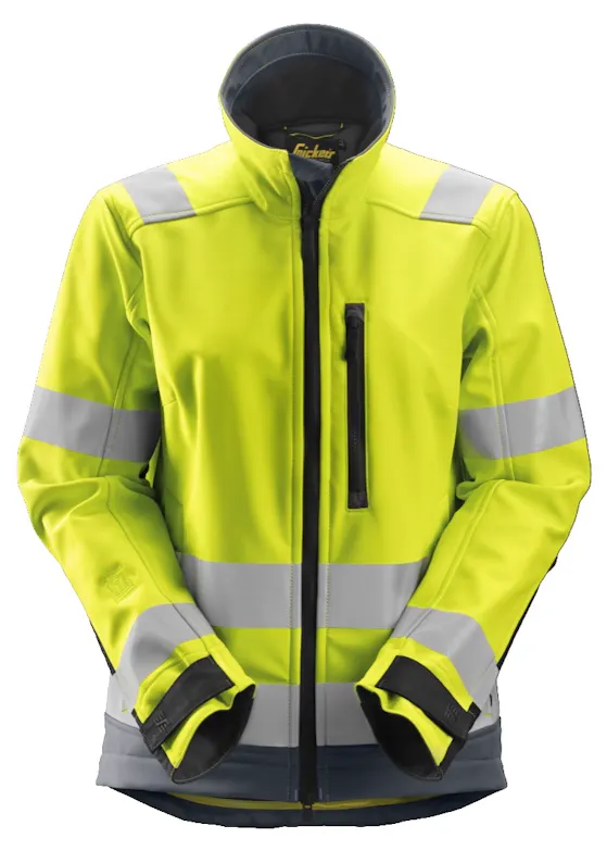 Snickers Workwear AllroundWork High-Vis Softshell-Damenjacke Klasse 2/3 1237