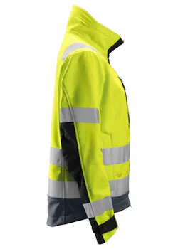 Snickers Workwear AllroundWork High-Vis Softshell Damesjack Klasse 2 -/3 1237 miniatuur