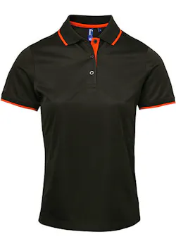 Premier Contrast Coolchecker® PW619 Poloshirt Slim Fit Dames miniatuur
