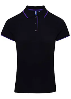 Premier Contrast Coolchecker® PW619 Poloshirt Slim Fit Dames miniatuur