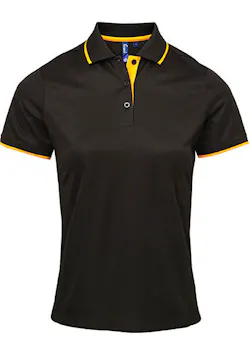Premier Contrast Coolchecker® PW619 Poloshirt Slim Fit Dames miniatuur