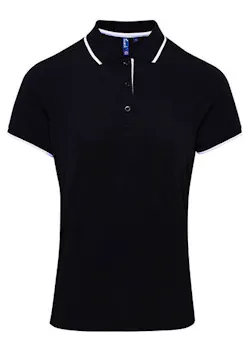 Premier Contrast Coolchecker® PW619 Poloshirt Slim Fit Dames miniatuur