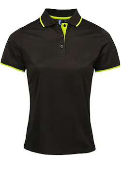 Premier Contrast Coolchecker® PW619 Poloshirt Slim Fit Dames miniatuur