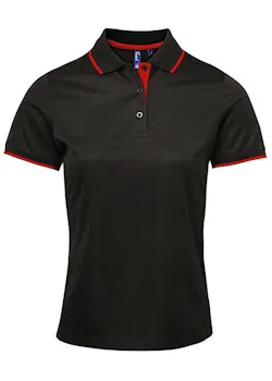 Premier Contrast Coolchecker® PW619 Poloshirt Slim Fit Dames miniatuur