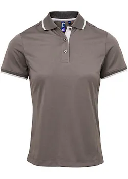 Premier Contrast Coolchecker® PW619 Poloshirt Slim Fit Dames miniatuur