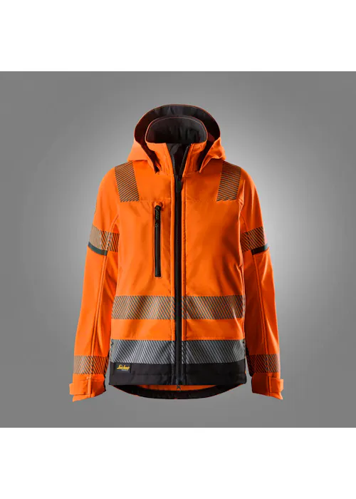 Snickers Workwear 1273 High-Vis Softshell Dameswerkjas, Klasse 2/3