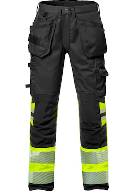 Fristads Hi-Vis-Stretch-Arbeitshose, Klasse 1, 2706 Plus