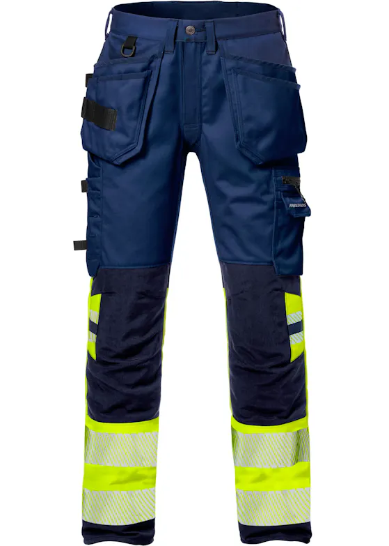 Fristads Hi-Vis-Stretch-Arbeitshose für Damen, Klasse 1, 2709 Plu
