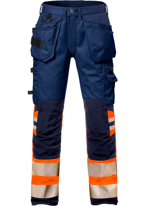 Fristads Hi-Vis-Stretch-Arbeitshose für Damen, Klasse 1, 2709 Plu