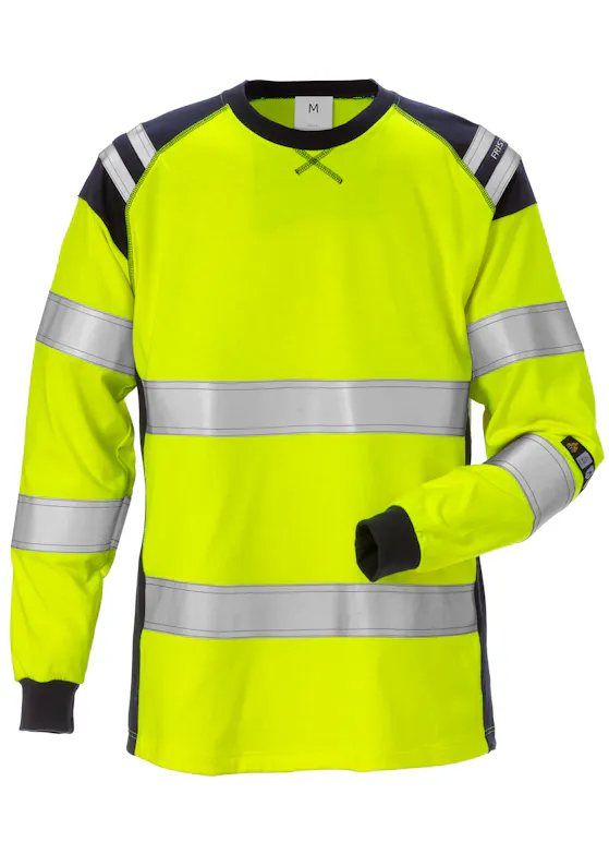 Fristads Flamestat Hi-Vis-T-Shirt, langarm, Damen, Klasse 3, 7097 TFLH