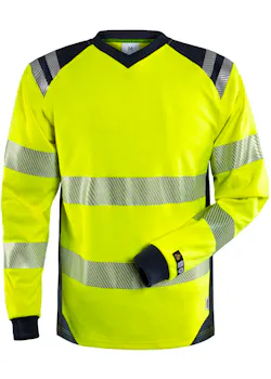 Fristads 131147 T-Shirt Lange Mouwen High Vis Klasse 3 7359 Tfl Reflecterend Vlamwerend
