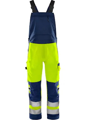 Fristads High-Vis Green amerikanische Latzhose Klasse 2 1030 GLPU