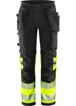 Fristads Stiby High Vis Green werkbroek stretch klasse 1 2643 GSTP miniatuur