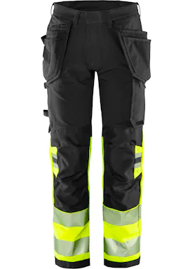Fristads High Vis Green werkbroek stretch klasse 1 2643 GSTP