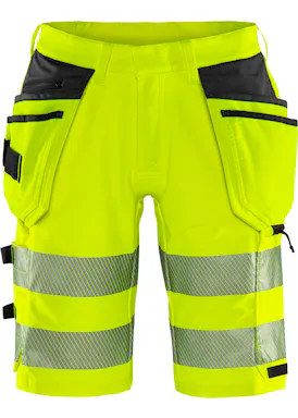 Fristads High vis Green stretch korte broek klasse 2 2646 GSTP