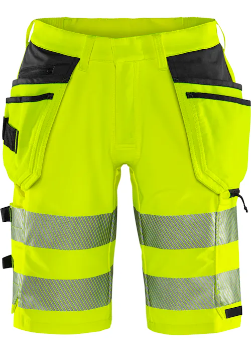 Fristads Stiby High Vis Green stretch korte broek klasse 2 2646 GSTP