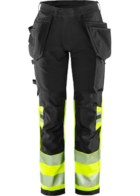 Fristads High Vis Green werkbroek dames stretch klasse 1 2663 GSTP