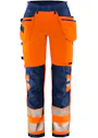 Fristads High Vis Green werkbroek dames stretch klasse 2 2664 GSTP miniatuur