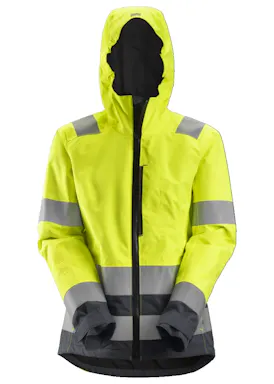 Snickers Workwear AllroundWork High-Vis Waterproof Shell Damenjacke Klasse 2/3 - 1347