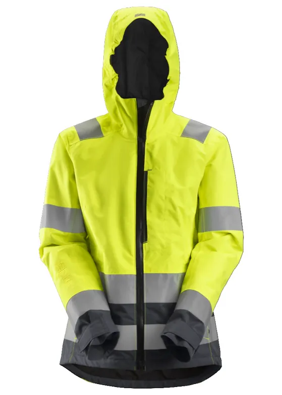 Snickers Workwear AllroundWork High-Vis Waterproof Shell Damenjacke Klasse 2/3 - 1347