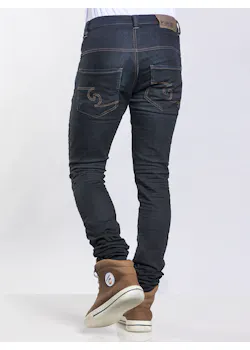 Chaud Devant Koksbroek Skinny Reg Jogg Denim Zwart  miniatuur