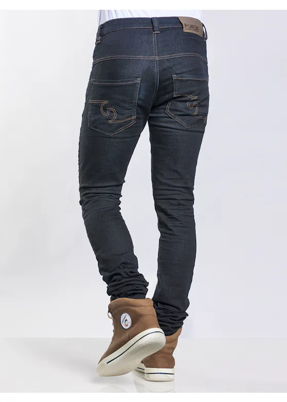 Chaud Devant Kochhose Skinny Regular Jogg Denim-Schwarz