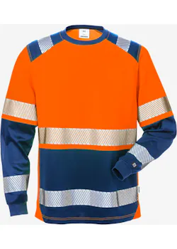 Fristads Hi Vis T-Shirt Lange Mouwen Klasse 2 7457 Thv miniatuur