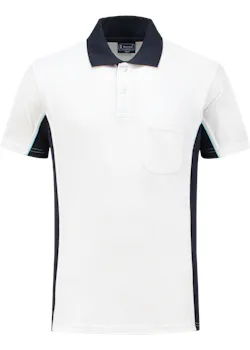 WorkMan 10.6.1401. polo Bi-Colour poche poitrine coupe standard thumbnail (vignette)