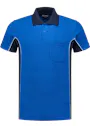 WorkMan 10.6.1401. Poloshirt Bi-Colour Chestpocket Regular Fit miniatuur