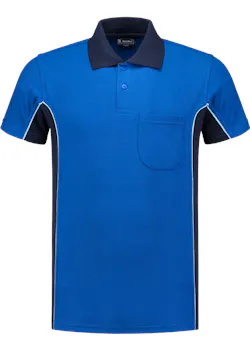 WorkMan 10.6.1401. polo Bi-Colour poche poitrine coupe standard thumbnail (vignette)