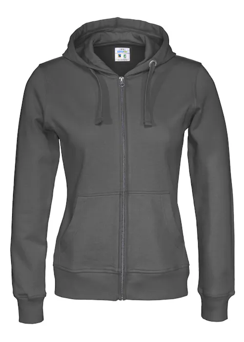 Cottover 141009 sweat à capuche zippé intégral coupe standard pour femmes
