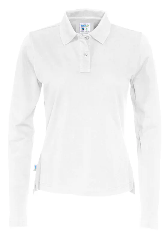 Cottover 141017 Poloshirt LS Pique Regular Fit Dames