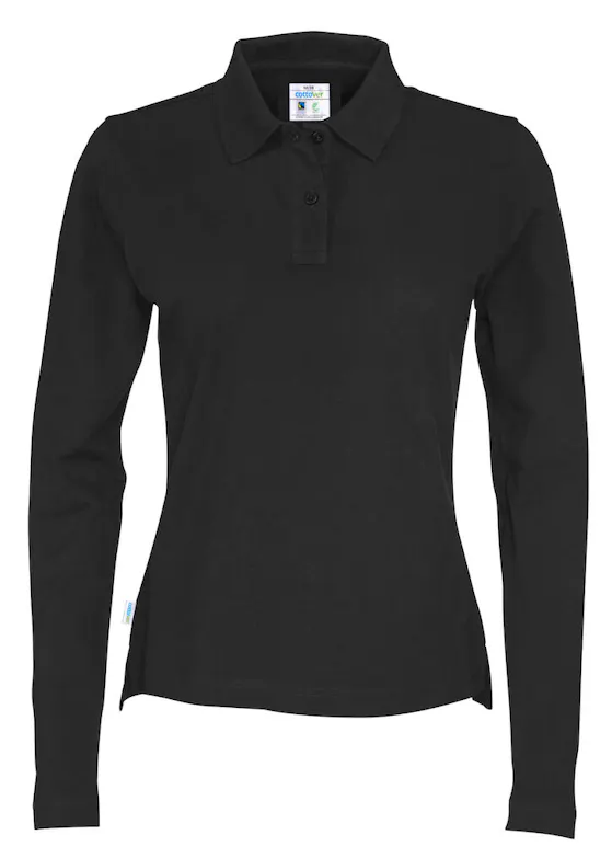 Cottover 141017 Poloshirt LS Pique Regular Fit Dames