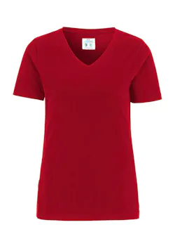 Cottover 141025 T-Shirt Stretch V-neck Slim Fit Dames miniatuur