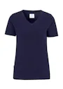 Cottover 141025 T-Shirt Stretch V-neck Slim Fit Dames miniatuur