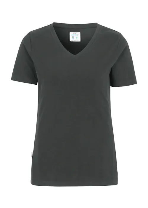 Cottover 141025 T-Shirt Stretch V-neck Slim Fit Dames