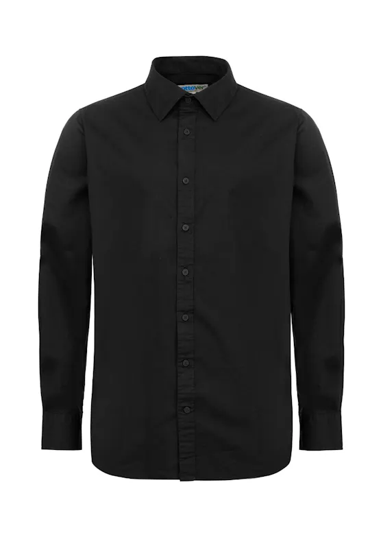 Cottover GOTS Poplin 141052 Shirt: Comfort Fit, Stretch