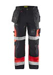 Zwart/Fluor Rood