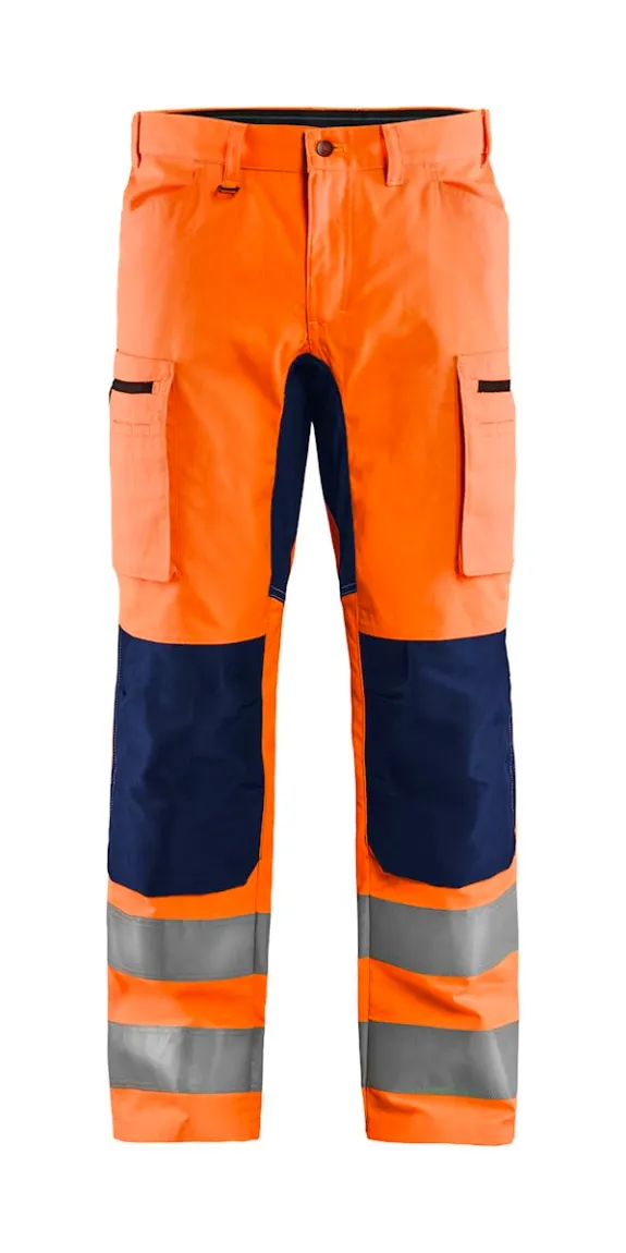 High Vis Orange/Marineblau