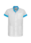 wit/ azur blauw