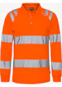 Fristads Hogezichtbaarheids Green 301260 Poloshirt High Vis Met Lange Mouw Klasse 3 7864 GPST Trofta miniatuur