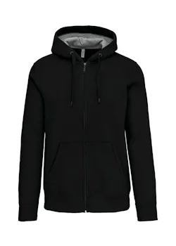 Kariban K444 sweat-shirt à capuche zippé coupe standard Regular Fit thumbnail (vignette)