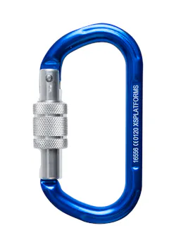 AllRisk Schraubkarabiner Blue Aluminium