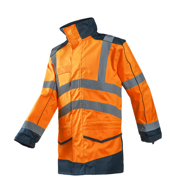 Fluo Orange/Marineblau
