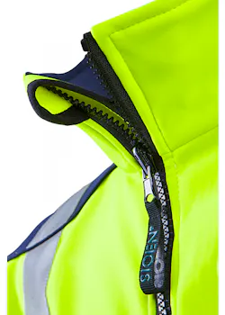 Sioen Signalisatie Softshell Jas met Uitritsbare Mouwen Drayton 167AA2TU2 miniatuur