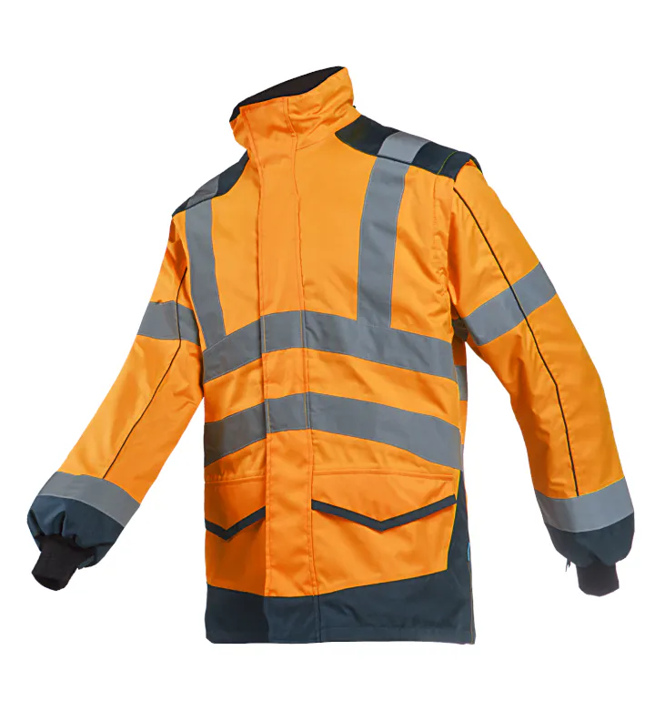 Fluo Orange/Marineblau