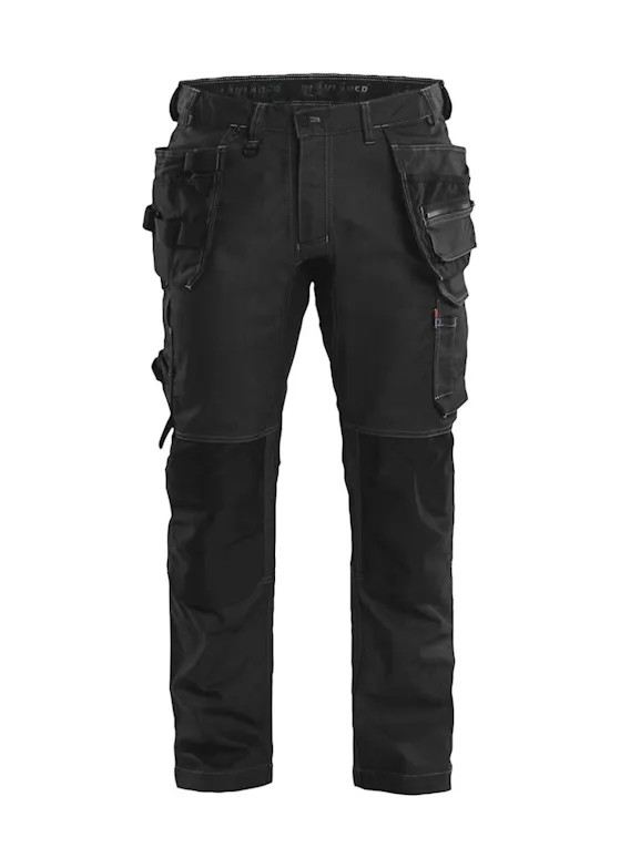 Blaklader 1750 Denim-Stretch-Arbeitshose mit Werkzeugtaschen