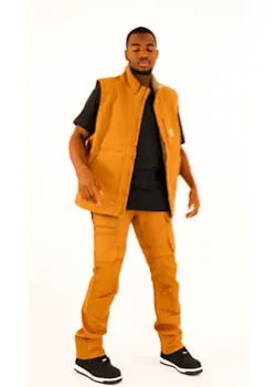 Carhartt 104277 Vest Washed Duck Sherpa-Lined Mock-Neck miniatuur