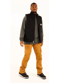 Carhartt TK4617 M T-shirt Long-Sleeve Pocket Force Midweight Relaxed Fit miniatuur