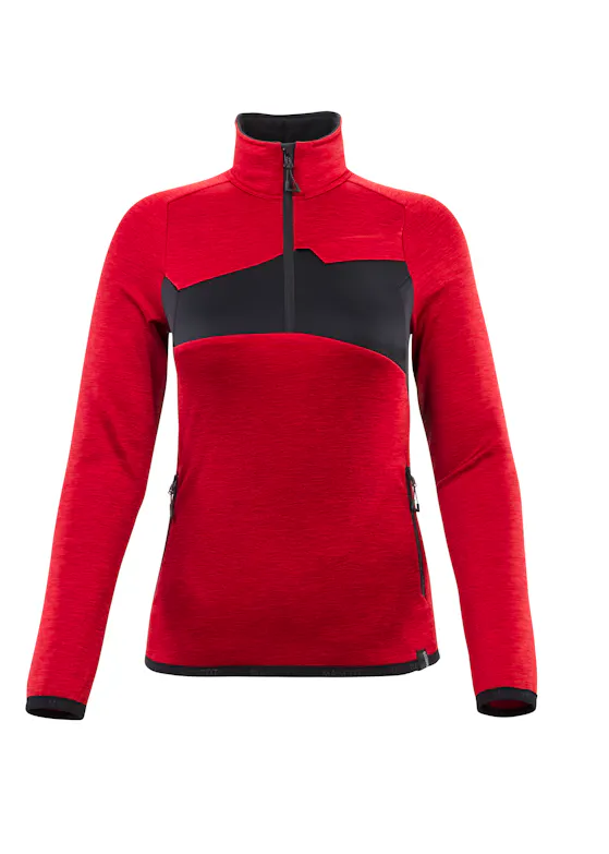 Mascot Accelerate 18053 Fleecepullover, kurzer Reißverschluss, reflektierend, Damen